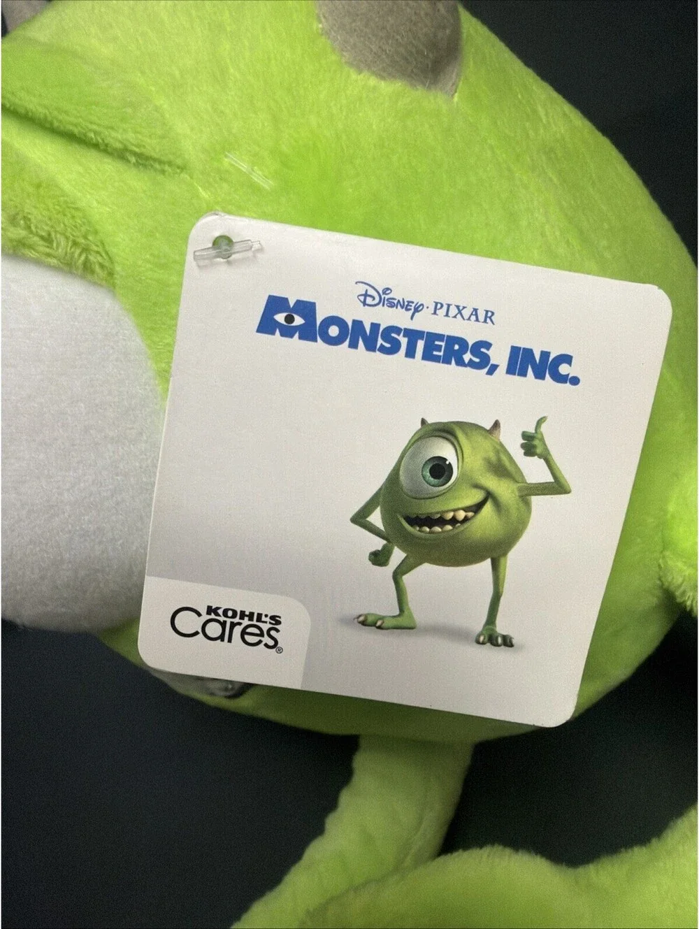 Kohls Disney Pixar Monsters Inc 2014 Green Monster One Eye NWT
